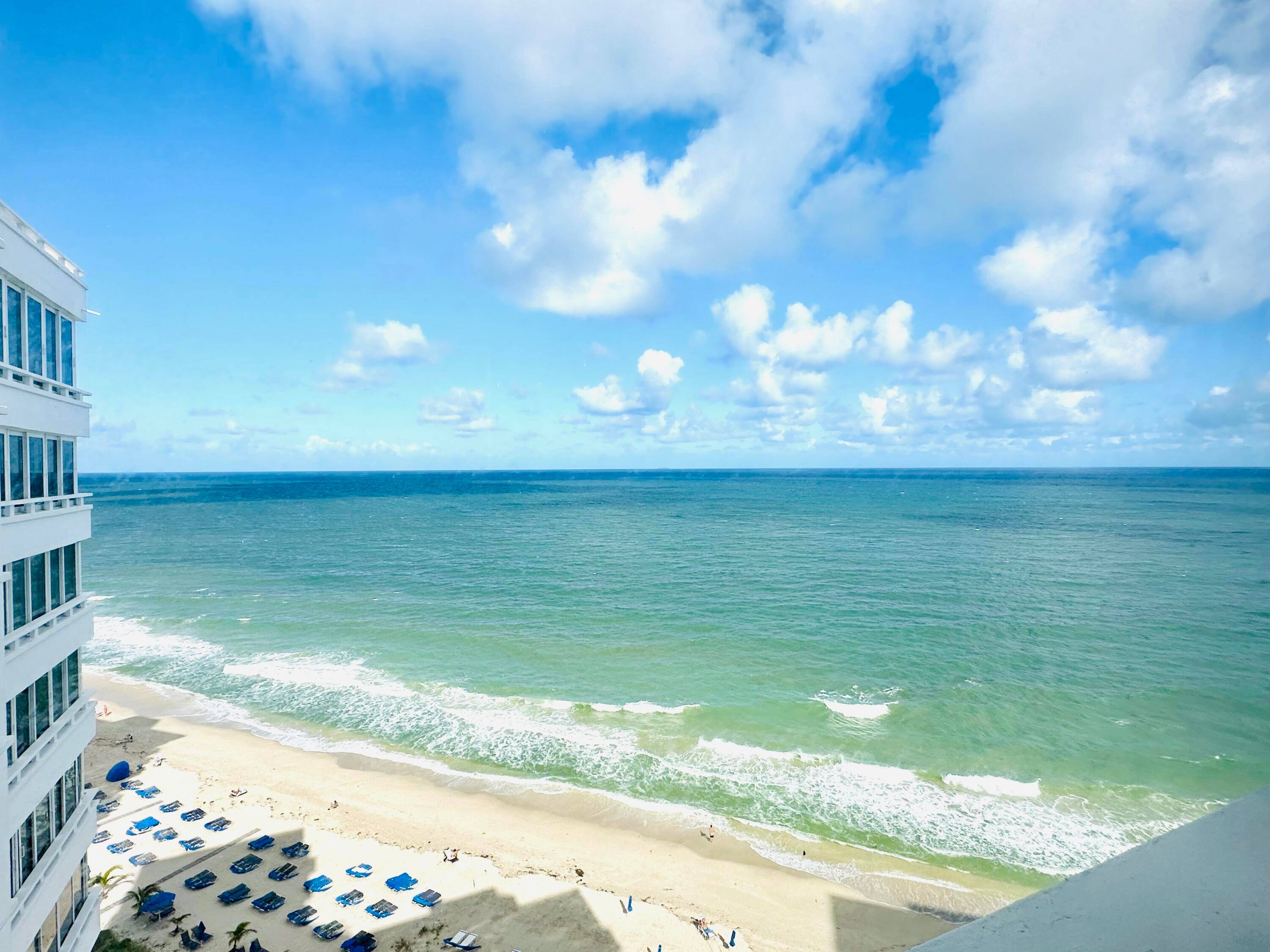 A breathtaking oceanfront 1 bedroom unit on 14th floor located in one of Fort Lauderdale's most prestigious high rise buildings, The Edgewater Arms.