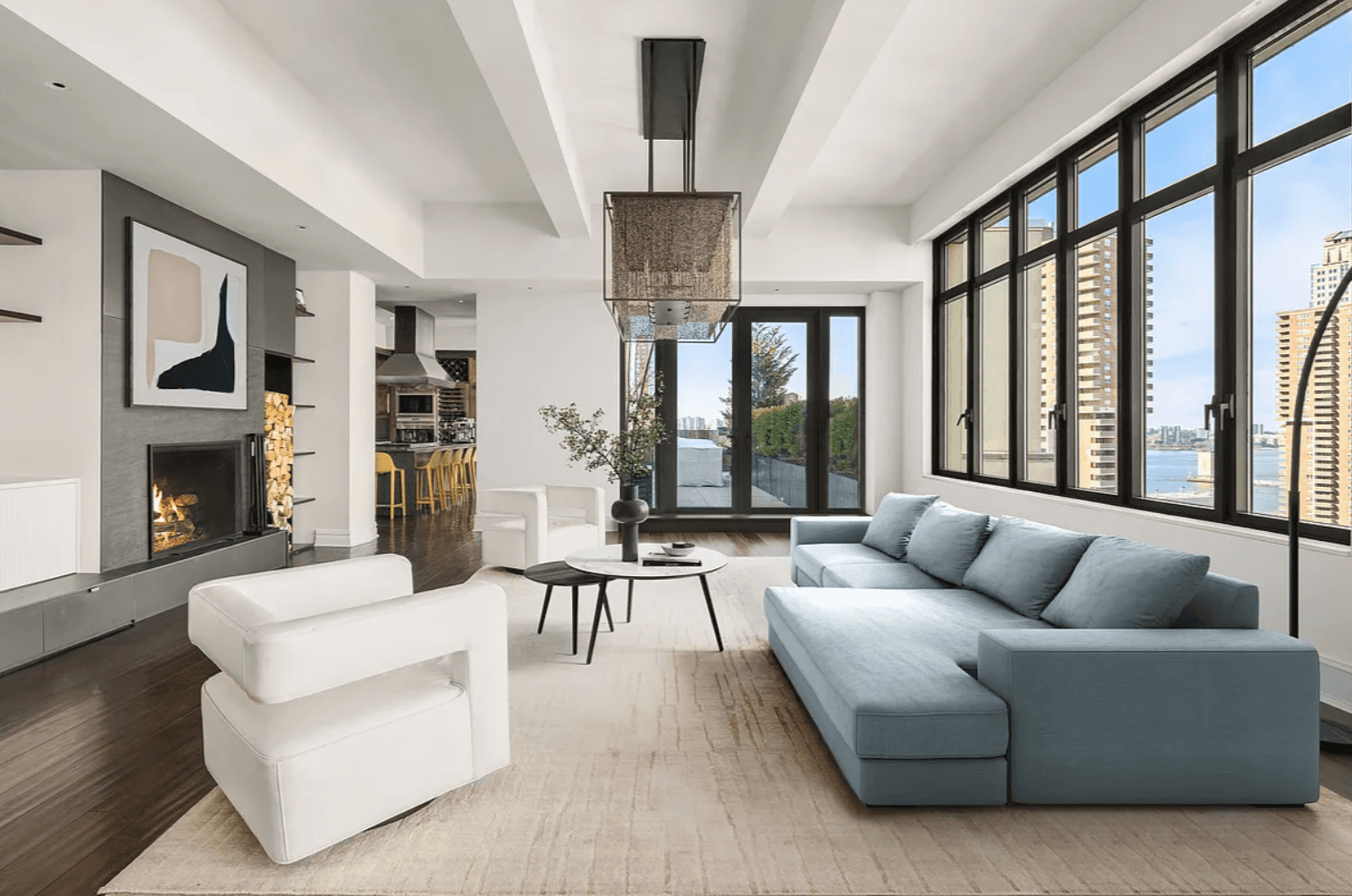 Exceptional Tribeca Artisan Loft Penthouse with expansive terraces and breathtaking panoramic views.