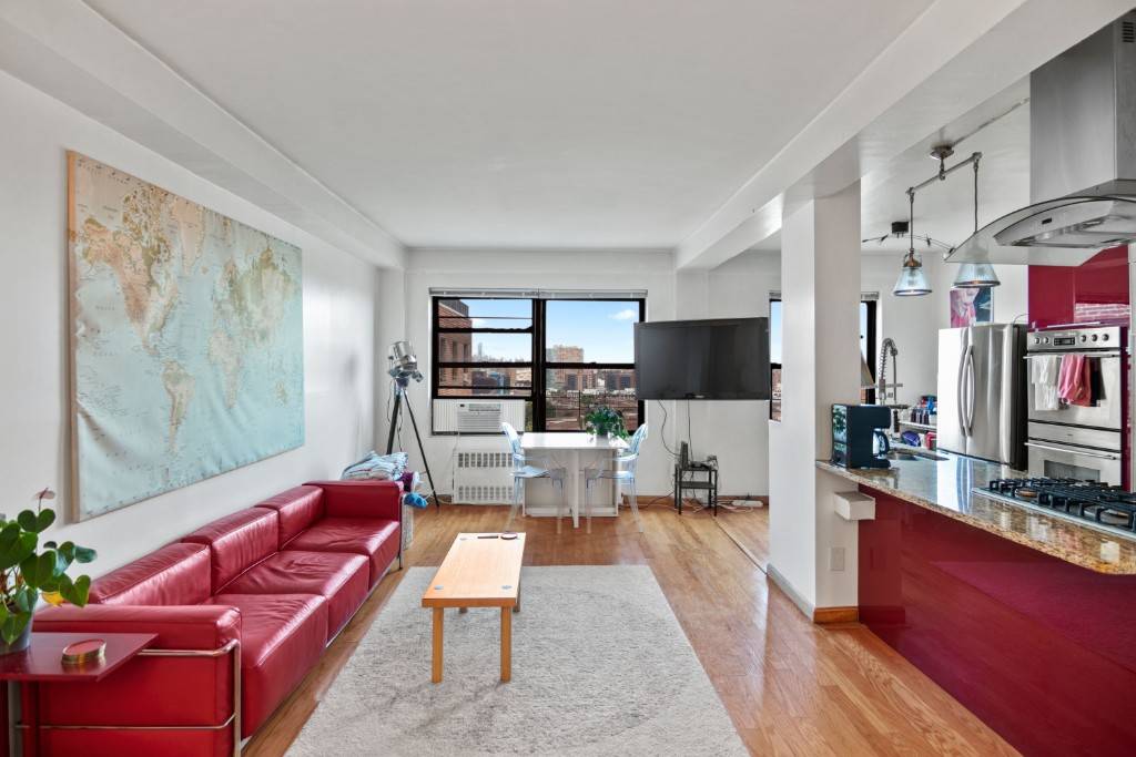 Sunny, spacious, renovated furnished 2 bedroom Condop penthouse with views.