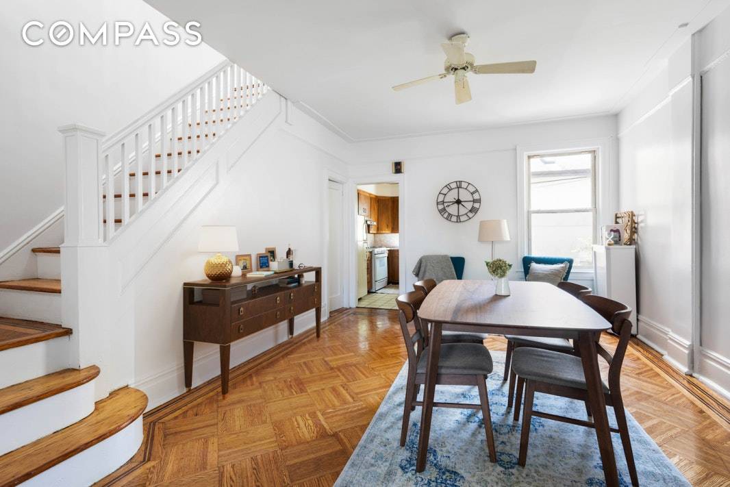Just listed ! A delightful single family brick home with parking awaits your finishing touches.