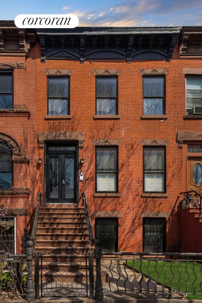 Welcome to 607 Halsey Street, a beautifully updated two family brick townhouse located on a quiet, tree lined street in the heart of Bedford Stuyvesant.