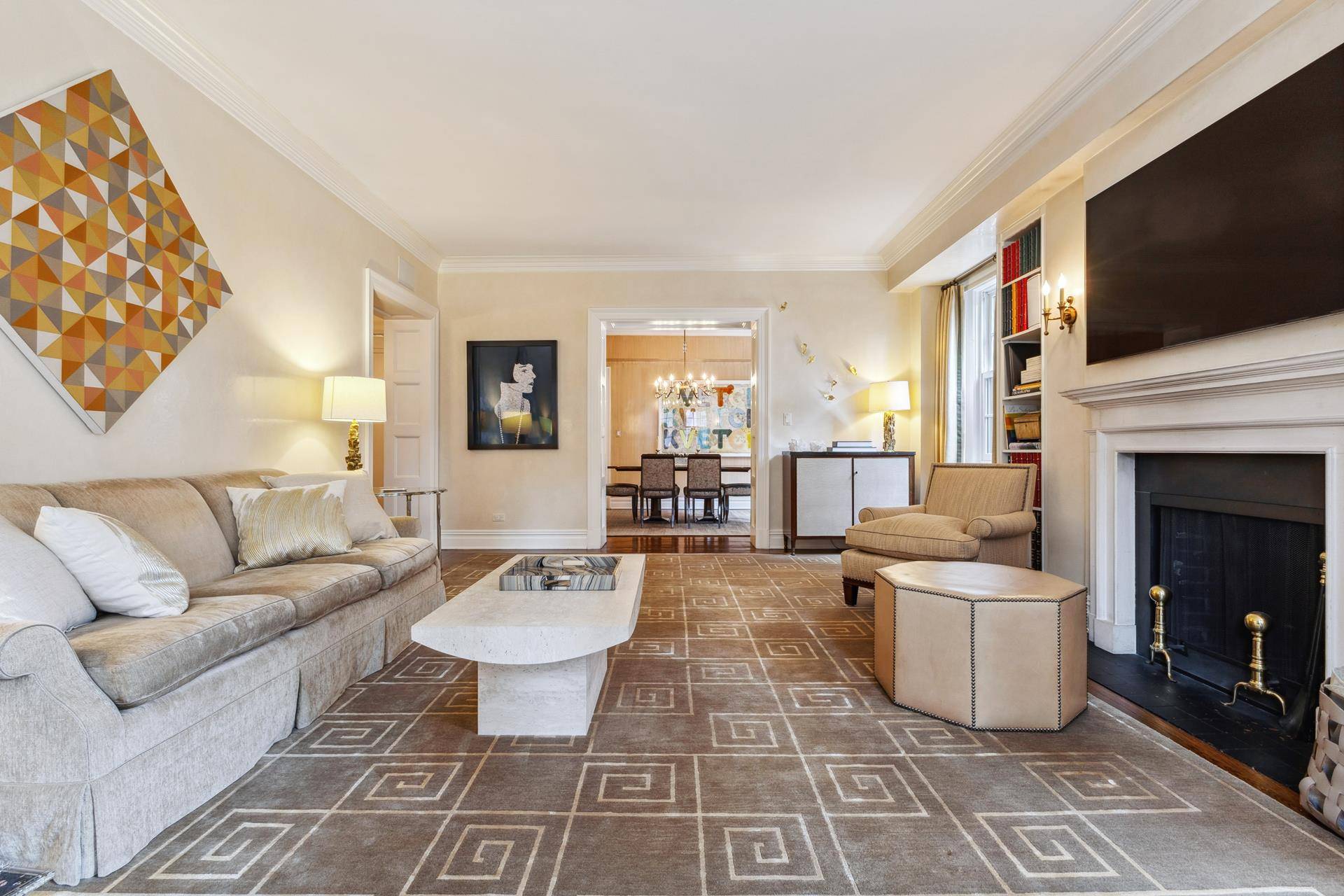 MOVE RIGHT IN to this beautifully renovated, sun drenched pre war Classic Seven offering 3 bedrooms, 3 bathrooms, a corner living room, formal dining room, eat in kitchen, and staff ...