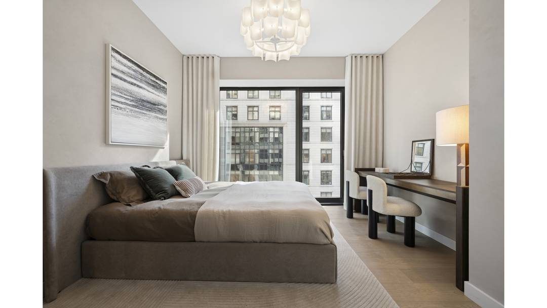 Residence 1007 is a 728 square foot one bedroom home with southern exposures and a refined sense of scale and understated grandeur.