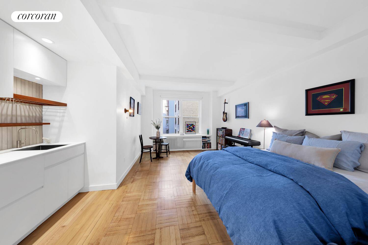 There's something magical about living in a classic Emery Roth building, and this studio at The Alden captures that feeling perfectly.