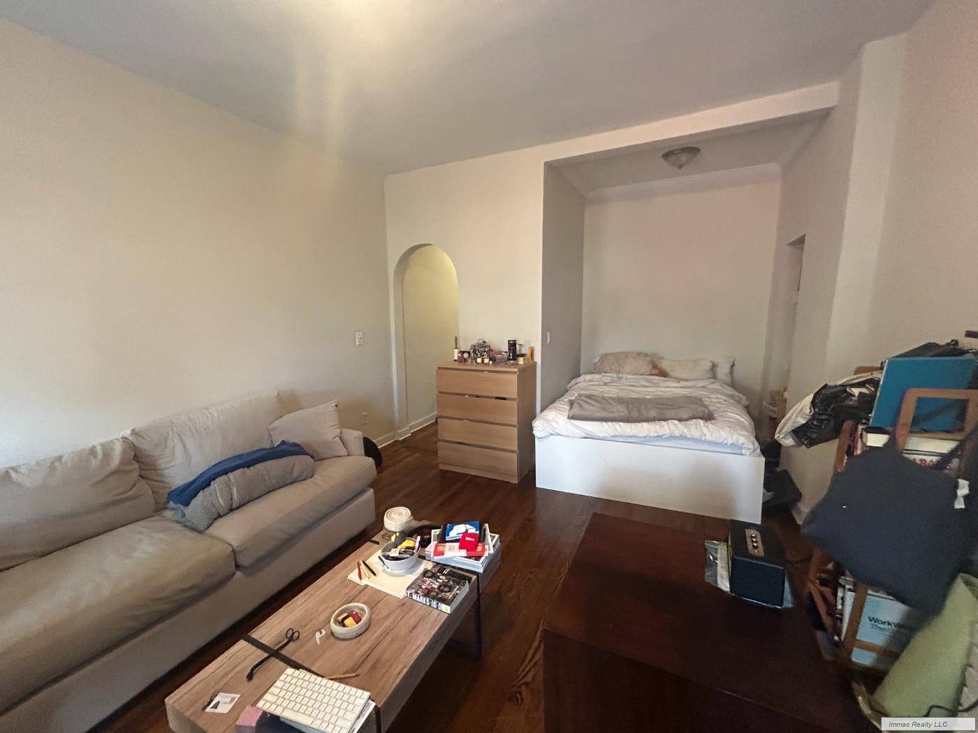 AVAILABLE MID AUGUSTWest 10th ST Between 7th and Waverly Please Large Alcove Studio with separate kitchen Fantastic new studio on quiet 10th Street, with loft height ceilings.