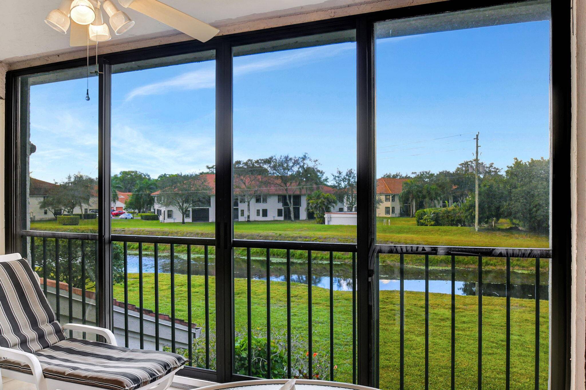 All ages welcome ! ! ! Meticulously maintained waterfront condo in one of Boynton Beach's premier resort style communities of Platina.
