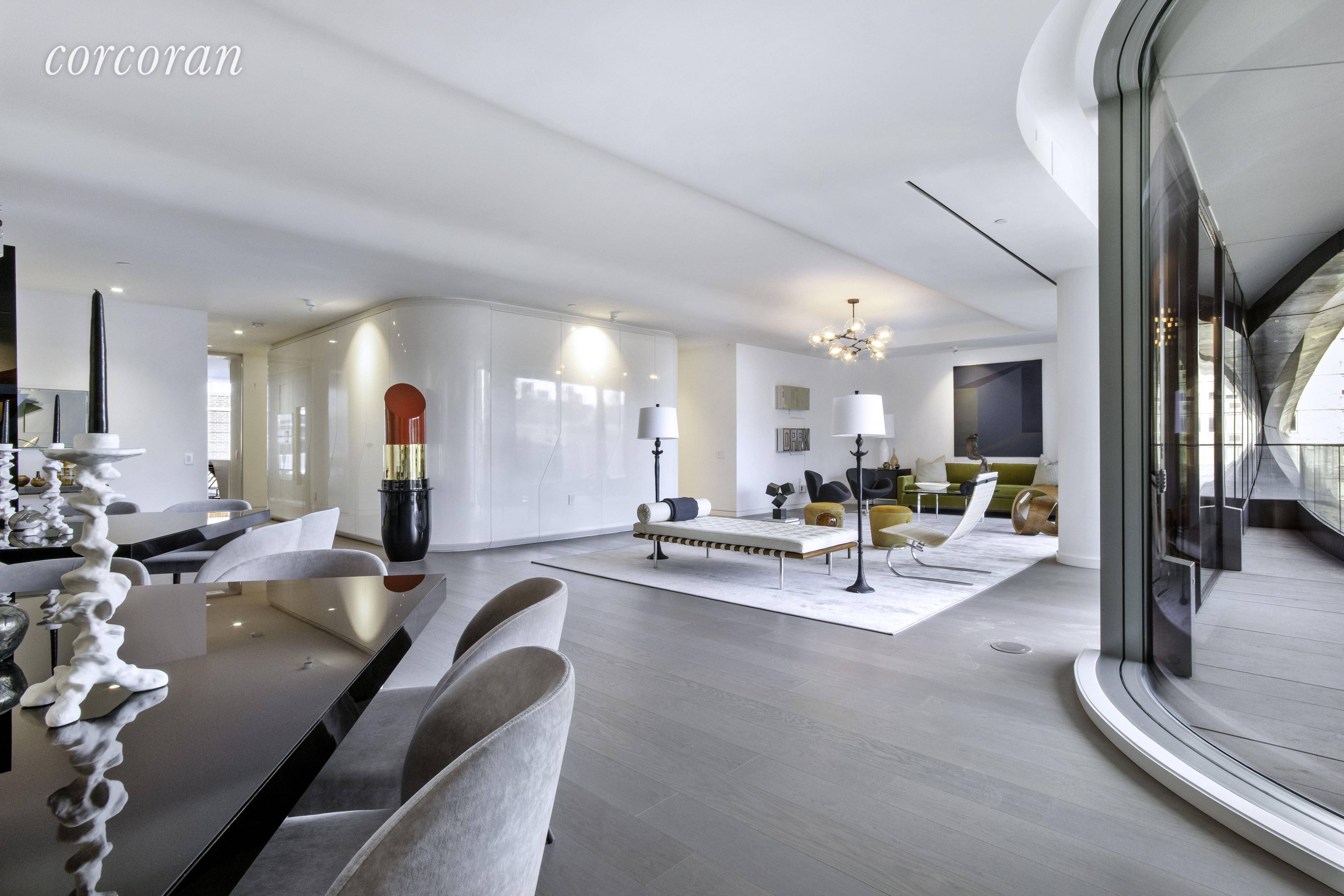 Sprawling indoor outdoor home with 4, 268 square feet interior and 1, 340 contiguous square feet exterior.
