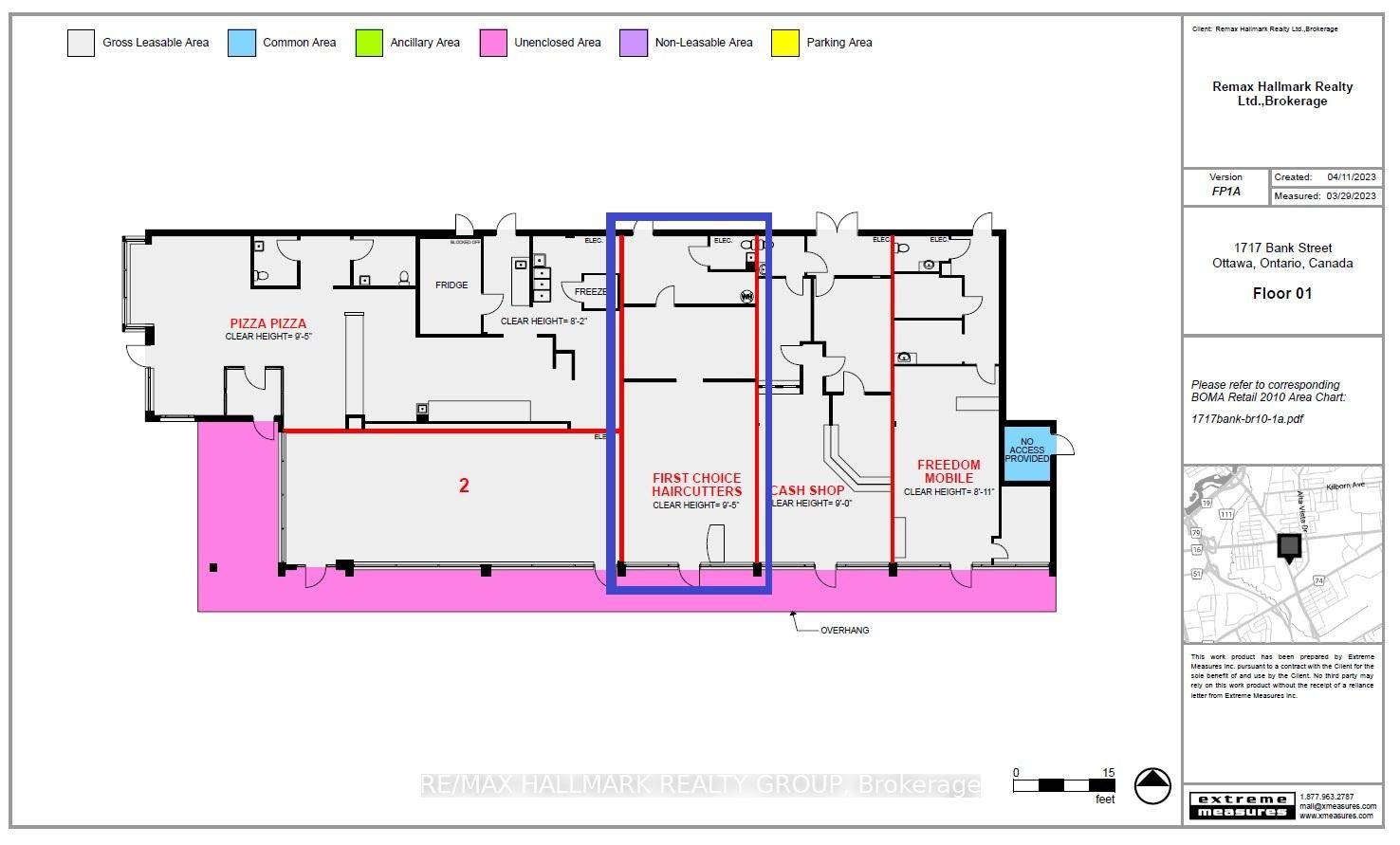 Very busy Bank Street location in a well established and easily identifiable retail mall.