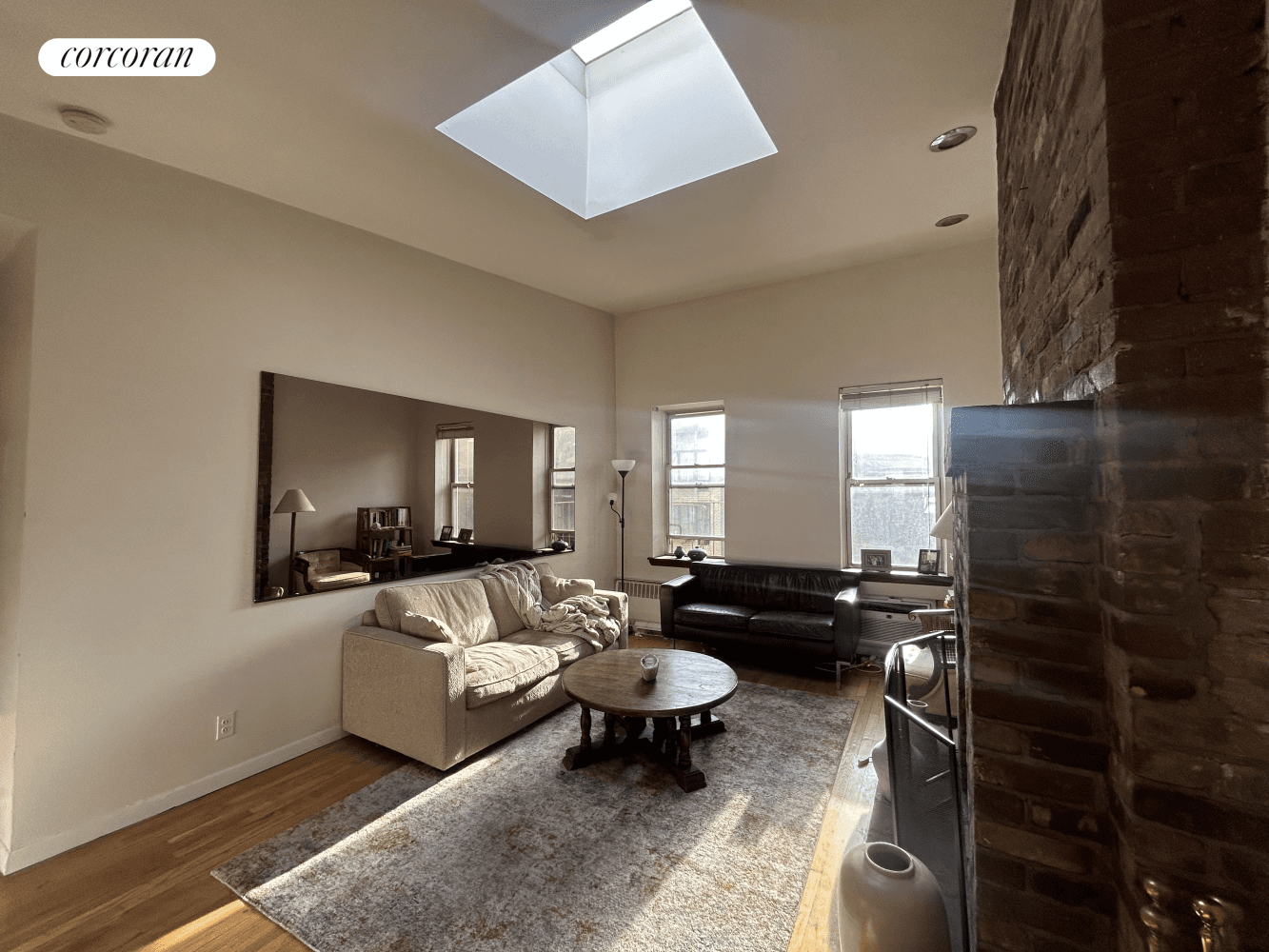 Large Skylight in Living Room.