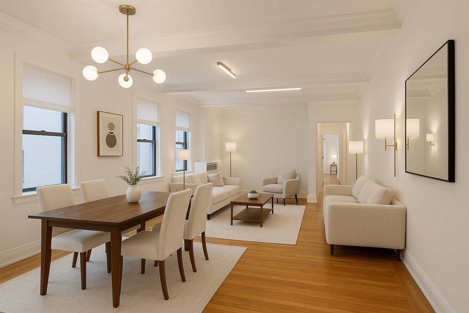 Opportunity to create larger bedrooms, add third bathroom, and extend the kitchen !