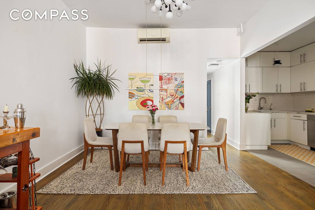 Sun drenched and lofty, 318 2nd Avenue, Unit 4 offers a massive prewar 2 bedroom, 1 bath apartment with separate living room and sunken dining area spanning approximately 36 combined.