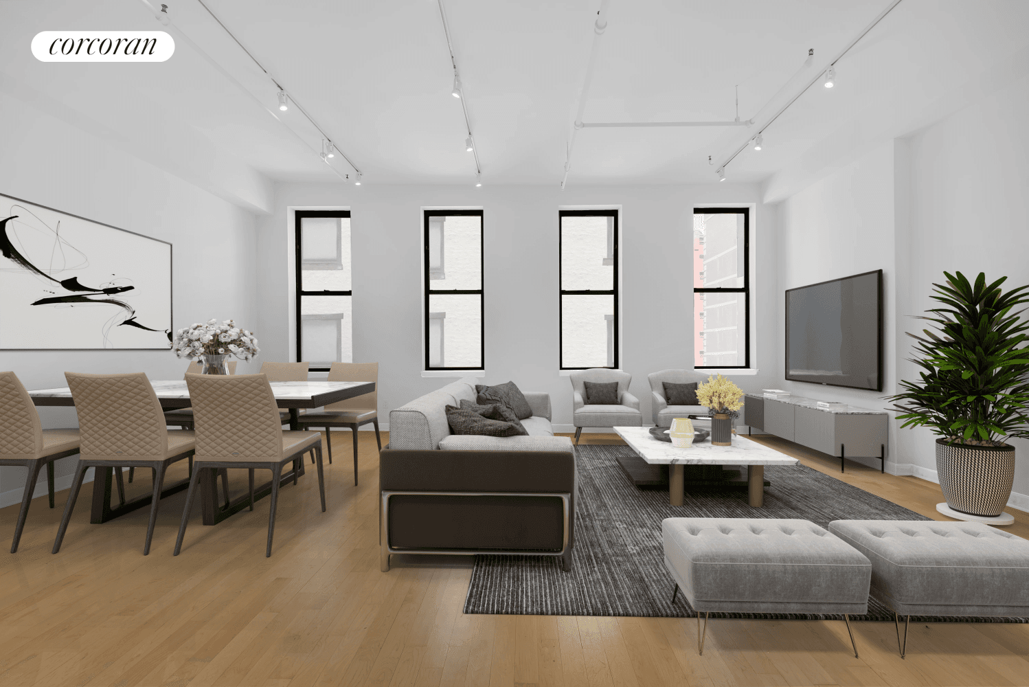 Welcome to 155 Chambers Street, Apartment 3, a full floor loft that offers a perfect blend of space and style.