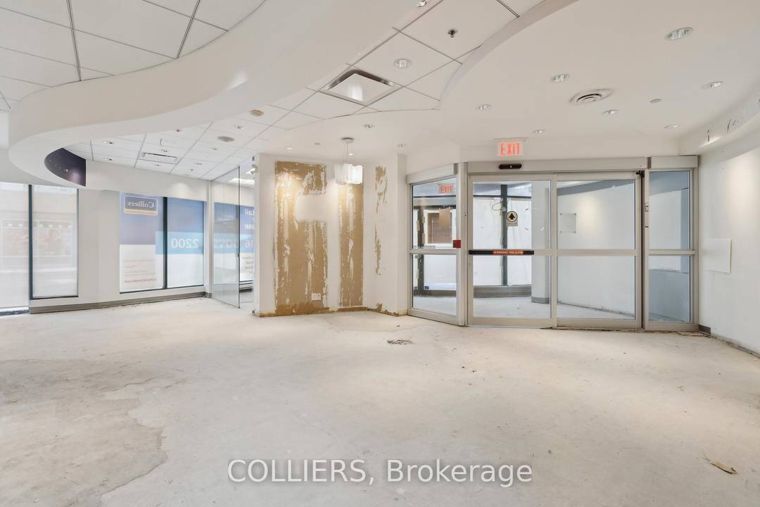 High exposure corner retail unit available nearby to Queen and Woodbine, offering exception visibility in a bustling, high traffic area.