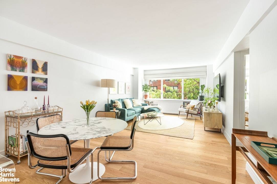 Move right into this impeccably renovated, oversized one bedroom, one bathroom apartment.