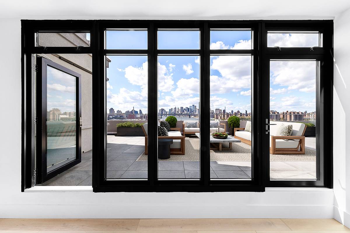 Experience a luxurious rental lifestyle in one of the city's most desirable waterfront neighborhoods in this impeccably crafted 3 bedroom, 2 bathroom corner penthouse apartment at Williamsburg Lofts with private, ...