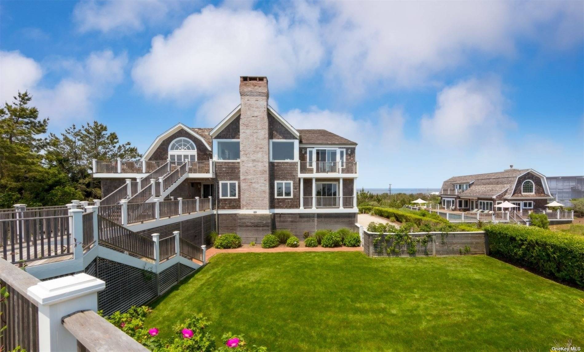 Exceptional offering, a two home complex with a relaxed feeling and exceptional views and vistas of the Atlantic and the Bay.