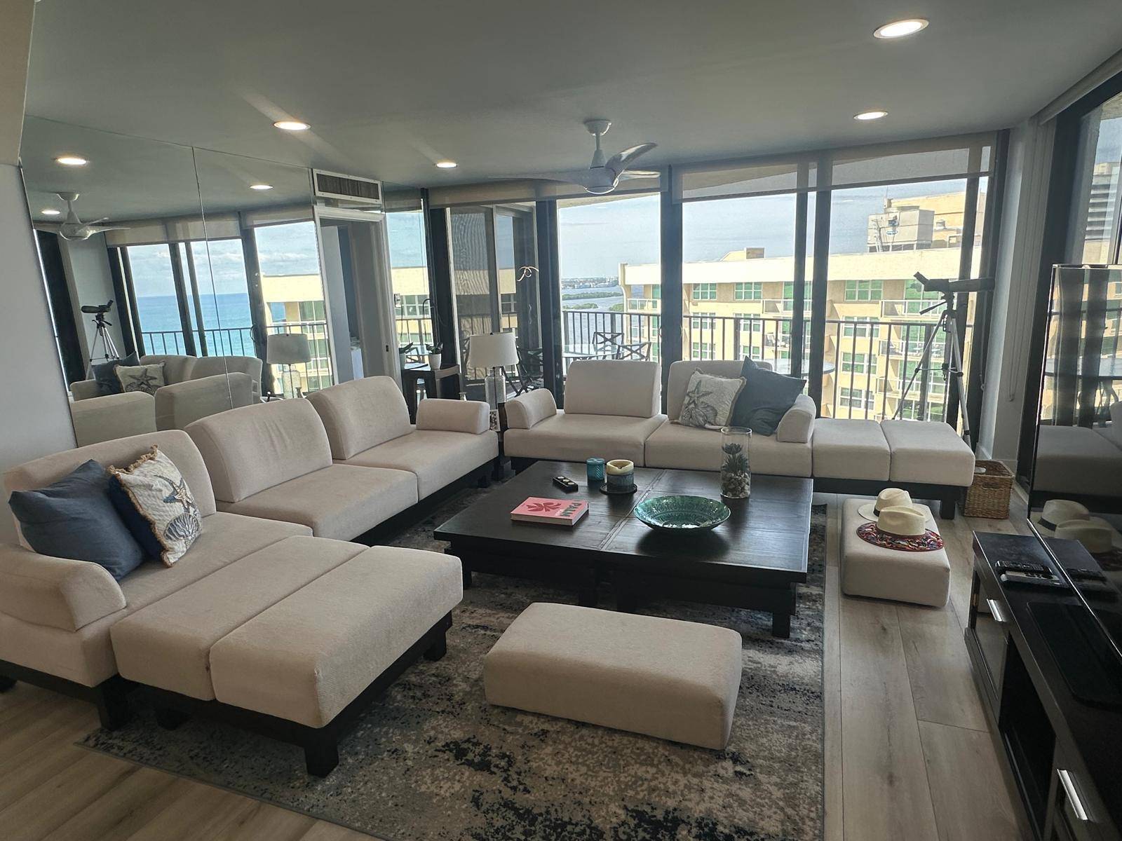 Experience sky high coastal living on the 19th floor, where panoramic ocean views make you feel like you're floating above the water.