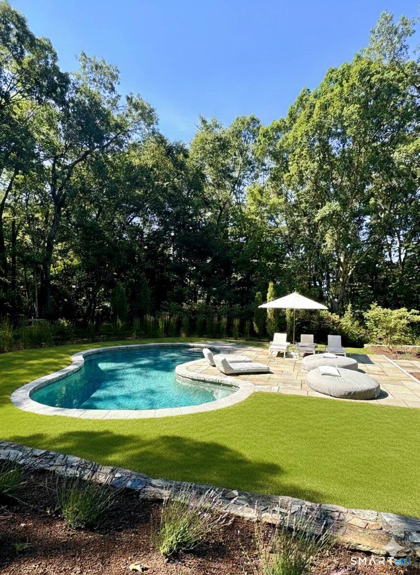 Stunning modern shingle style Colonial on 4 manicured acres gunnite pool in the heart of Roxbury absolutely turnkey.