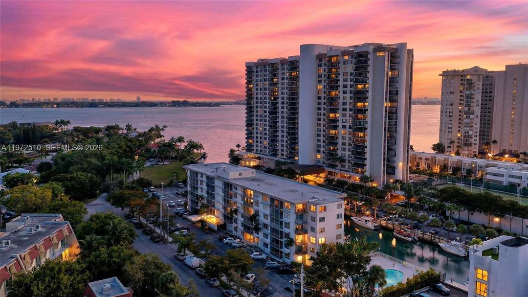 Top floor unit with amazing views, including water views !