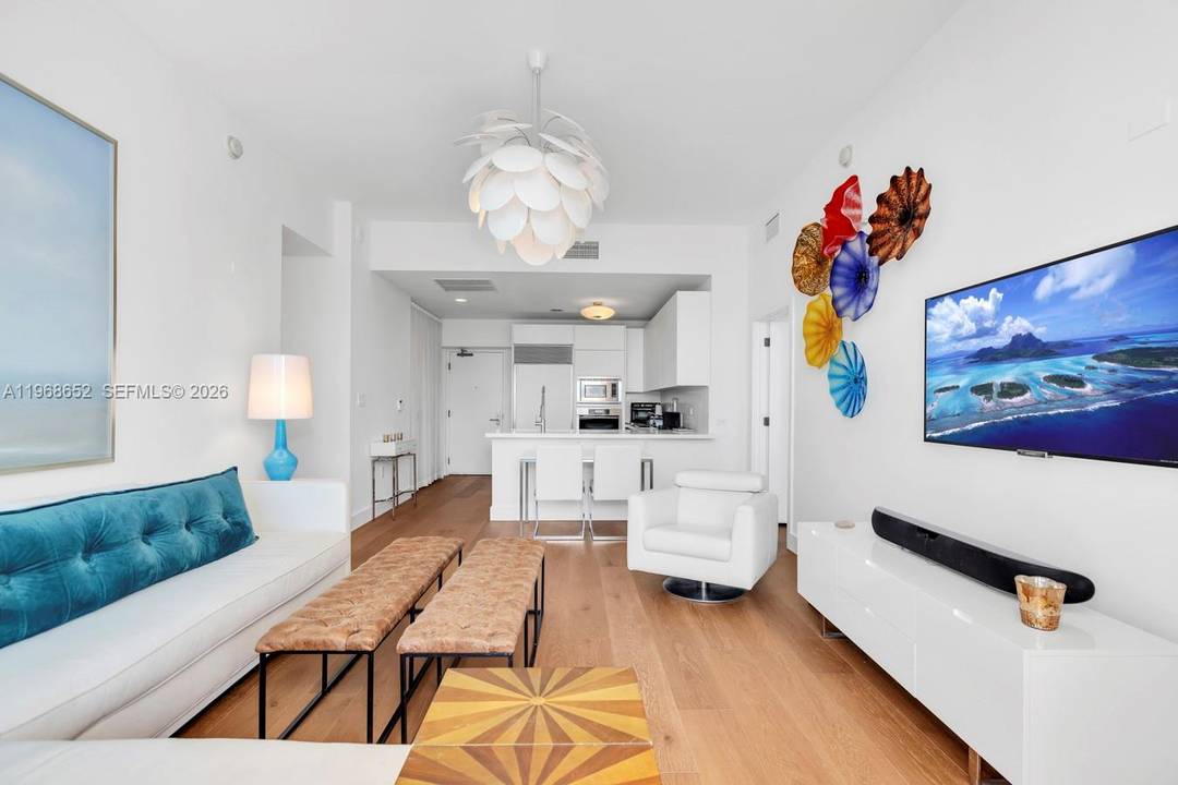 This lovely totally remodeled furnished unit in the South Tower at Carillon Miami Wellness Resort features an oversized balcony, floor to ceiling impact windows, new walk in closets, master bathroom ...