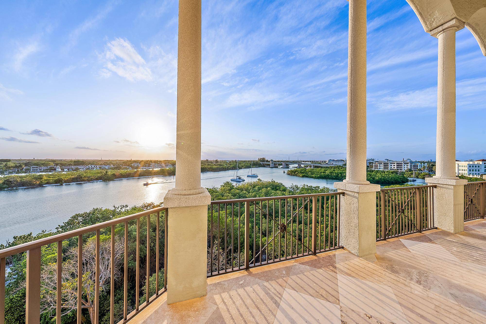 A RARE FIND ! Spread across the top two floors of the Jupiter Yacht Club, this one of a kind residence sits above all the action.