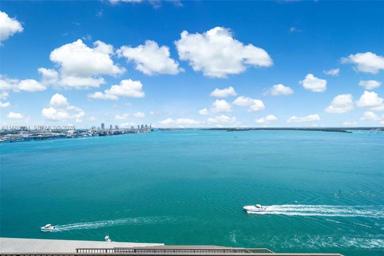Direct Ocean open water full views forever without concern for future construction impact Top Upper 2 Floors of Brickell Key One The best location in all of Brickell Key.