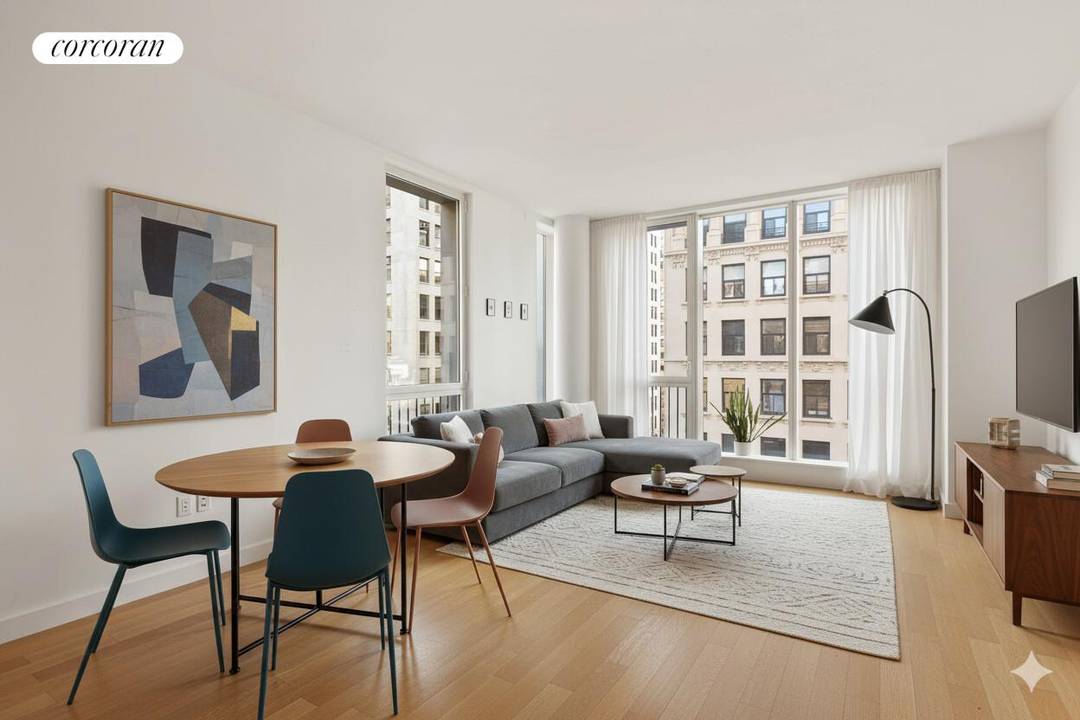 Welcome to 241 Fifth Avenue, Apartment 10B a sanctuary of modern elegance nestled in the vibrant heart of NoMad, Manhattan's most coveted neighborhood.