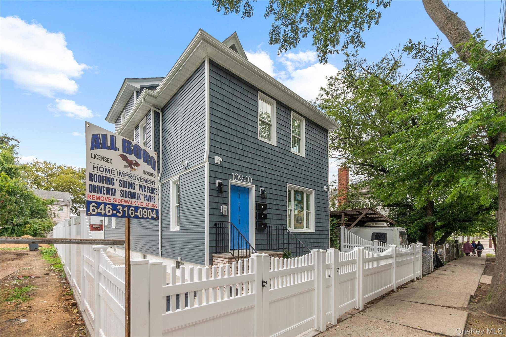 This newly renovated three family residence offers flexibility for living and income potential.