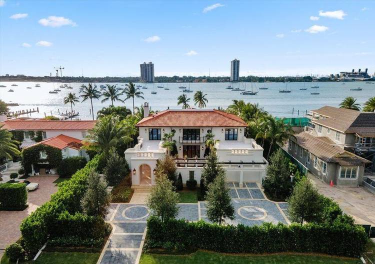 Completed new construction direct Intracoastal estate residence with concrete dockage.