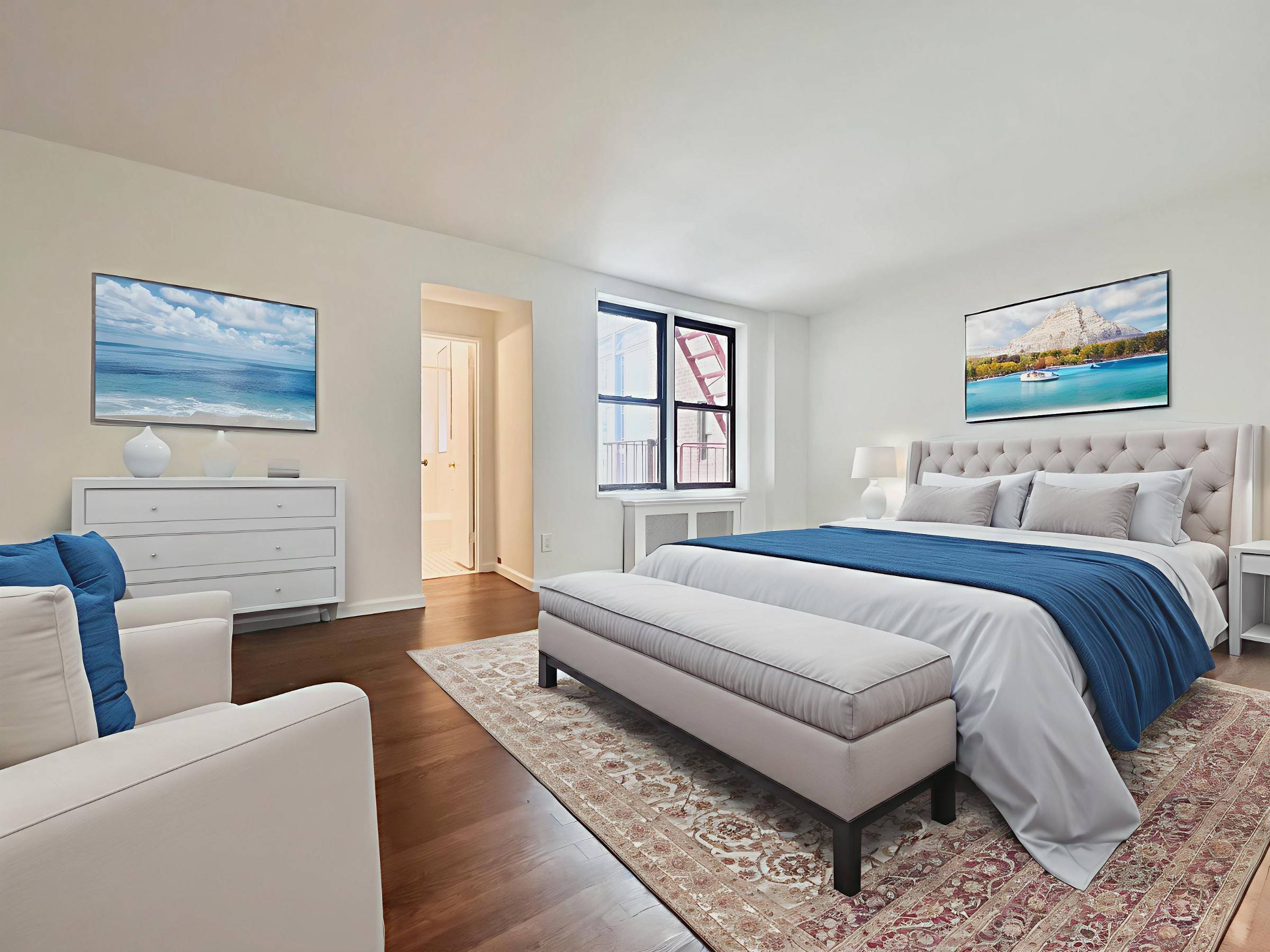 All new for a first time home, pied de terre, or investment with very reasonable common charges.