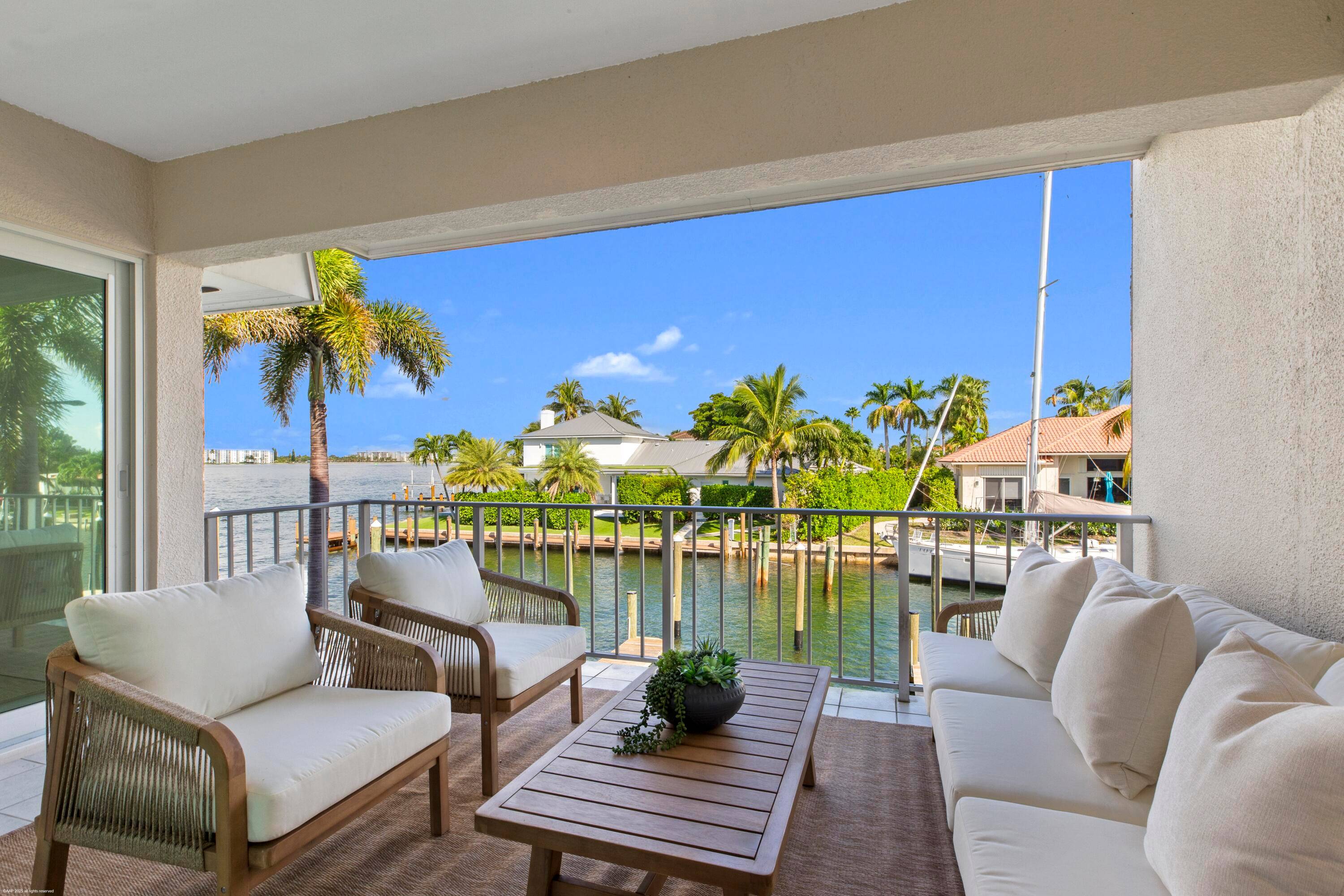 Experience coastal living on Singer Island, Florida with expansive views of the intracoastal waterway and magnificent sunsets from the balcony !