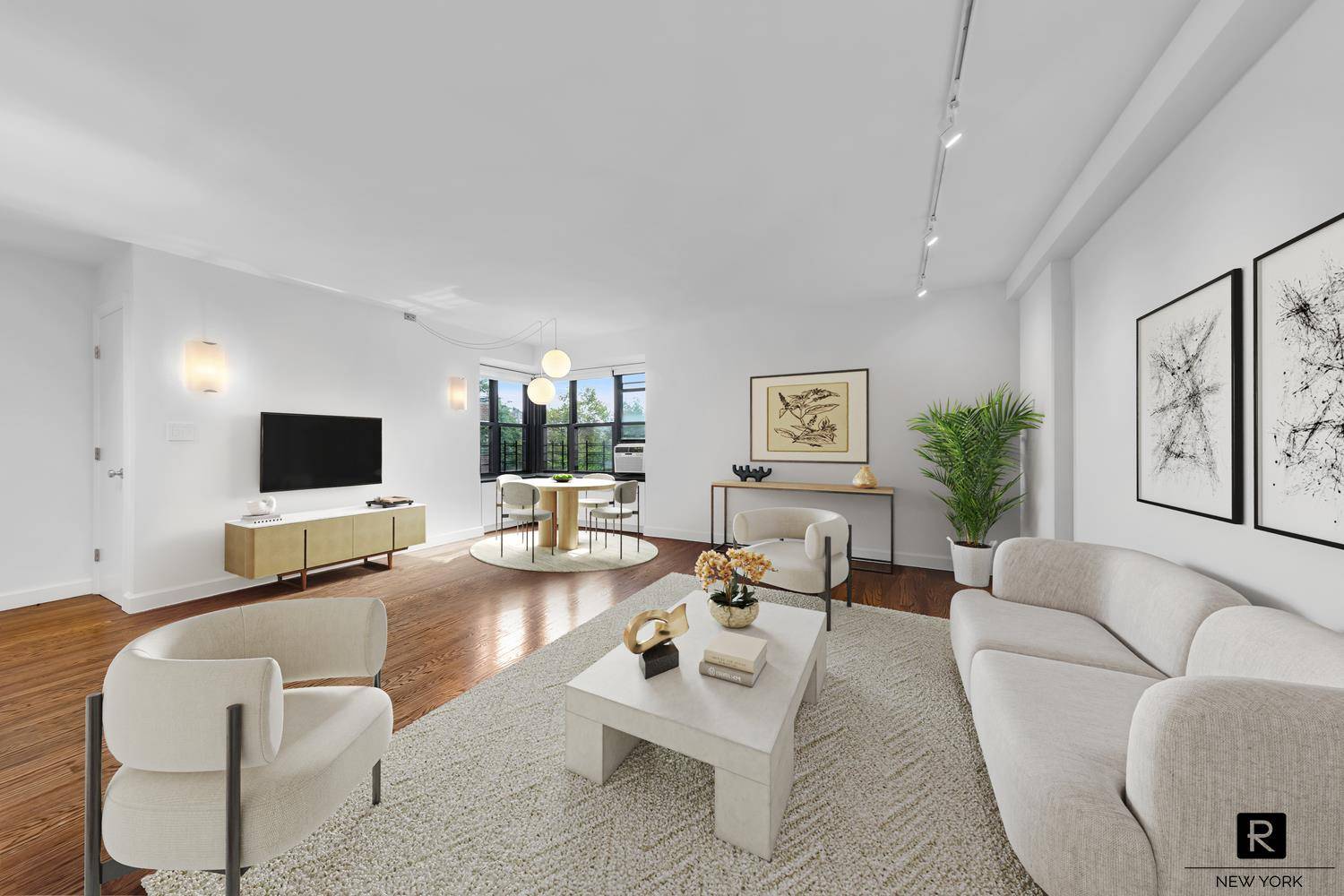 Welcome to 264 E Broadway, a beautifully reimagined two bedroom, two bathroom home in the highly sought after Seward Park Cooperative on the Lower East Side.