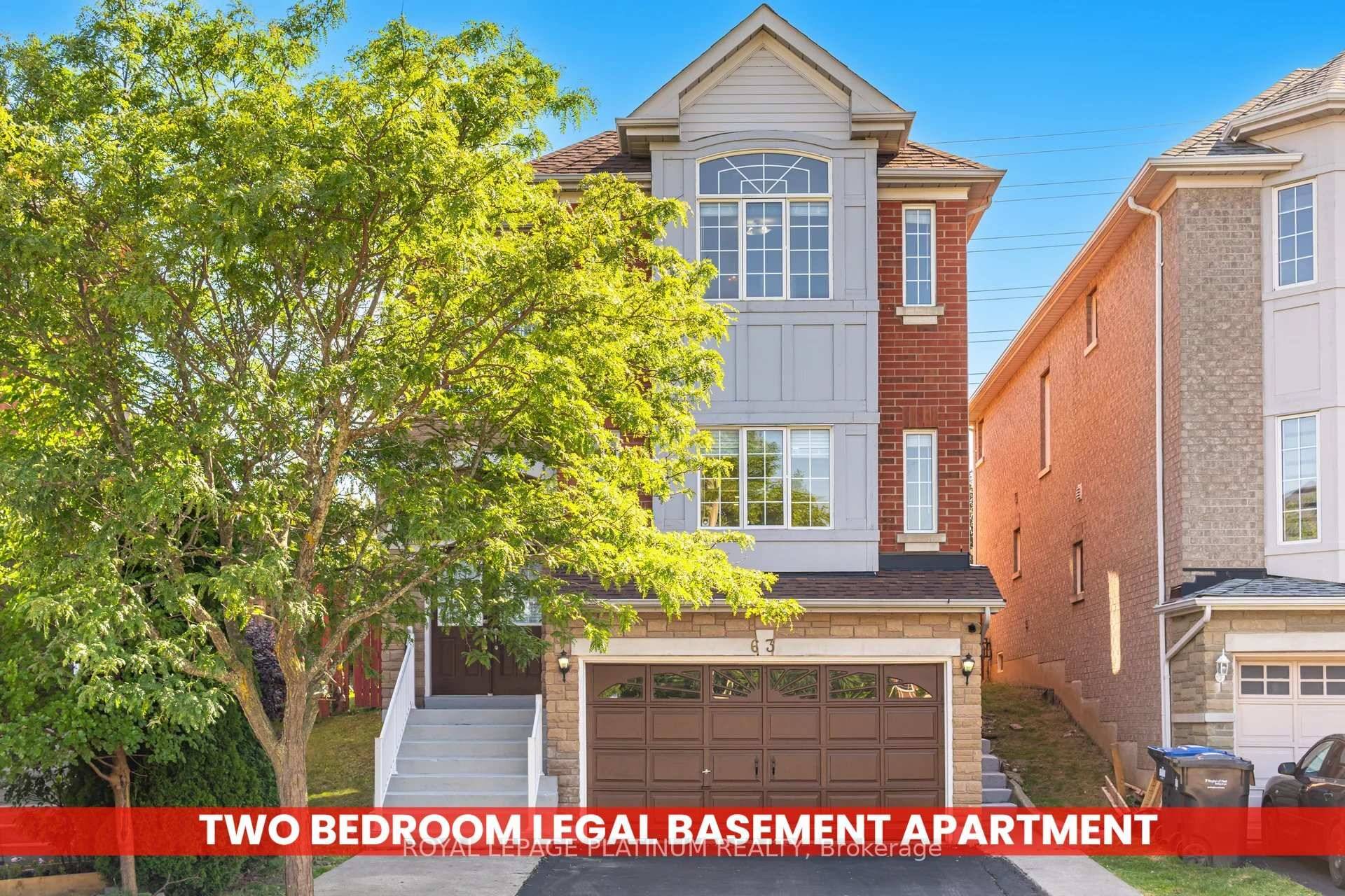 TWO BEDROOM LEGAL BASEMENT WITH SEPERATE ENTRANCE THOUSANDS OF DOLLARS SPENT ON UPGRADING MAIN FLOOR AND BASEMENT Welcome to 63 Culture Crescent, Brampton a beautiful executive freshly painted home in ...