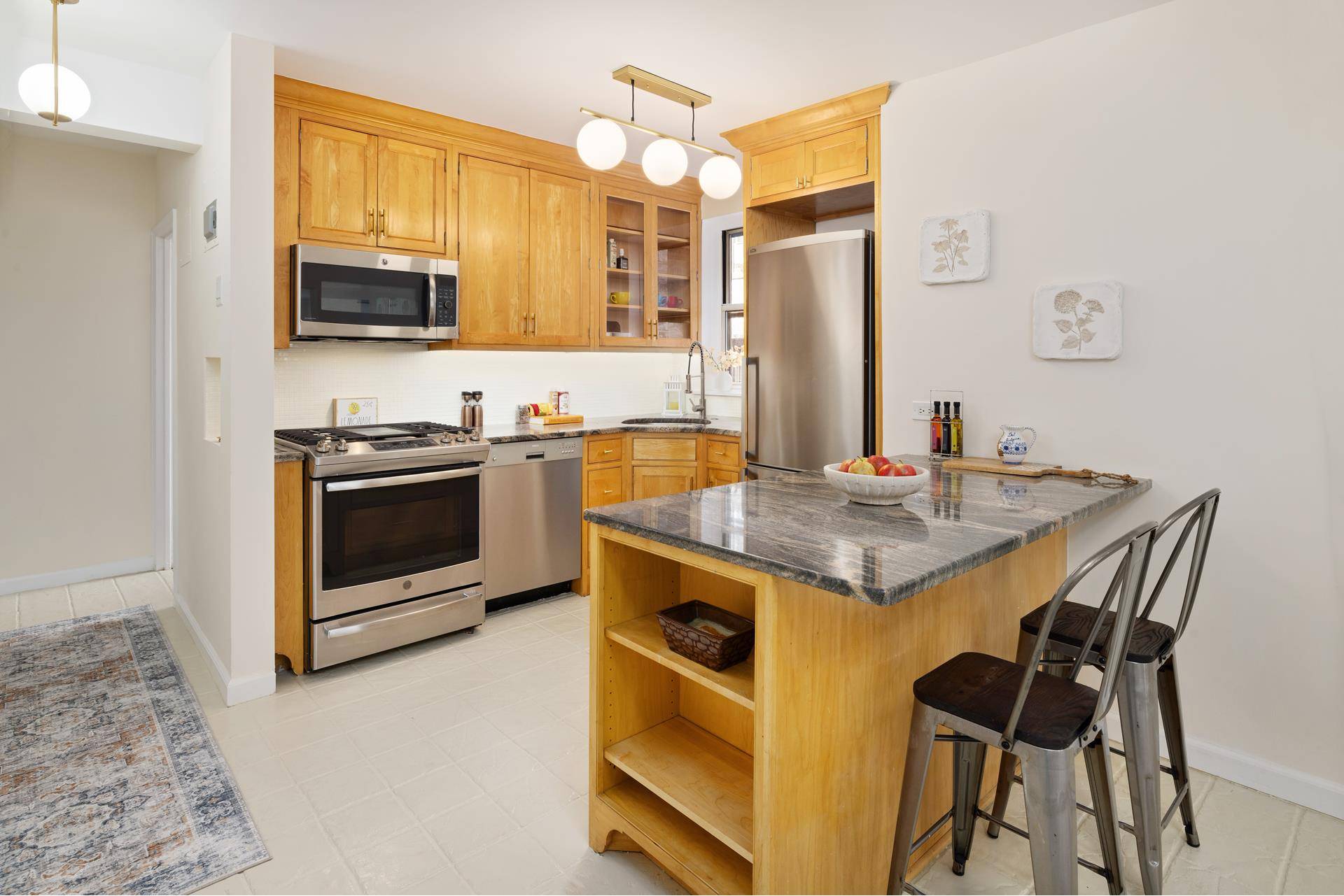 Renovated High Floor Corner 3 bedroom, 2 full bathroom apartment with a formal dining room.