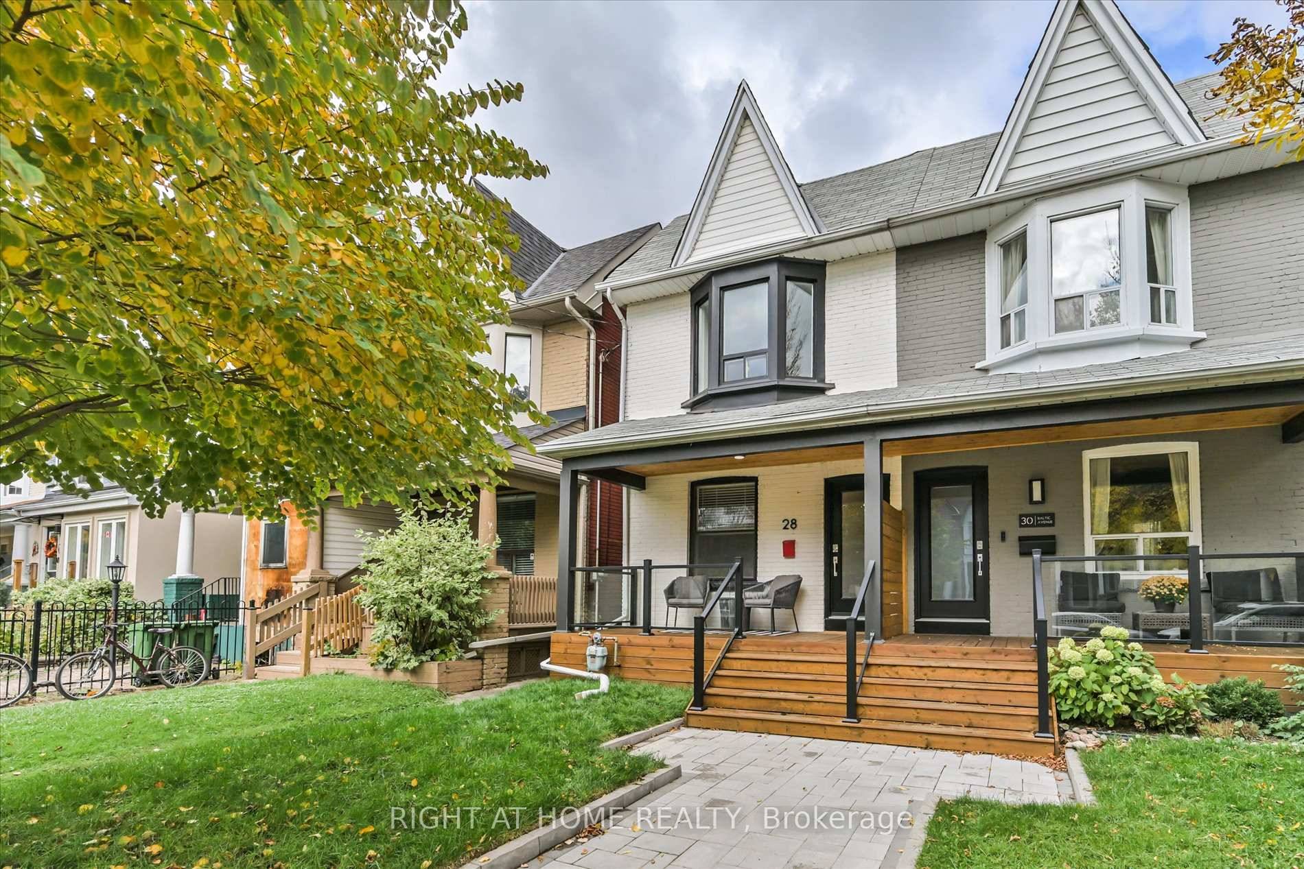 Spacious 3 bedroom semi detached home, located just north of the Danforth.