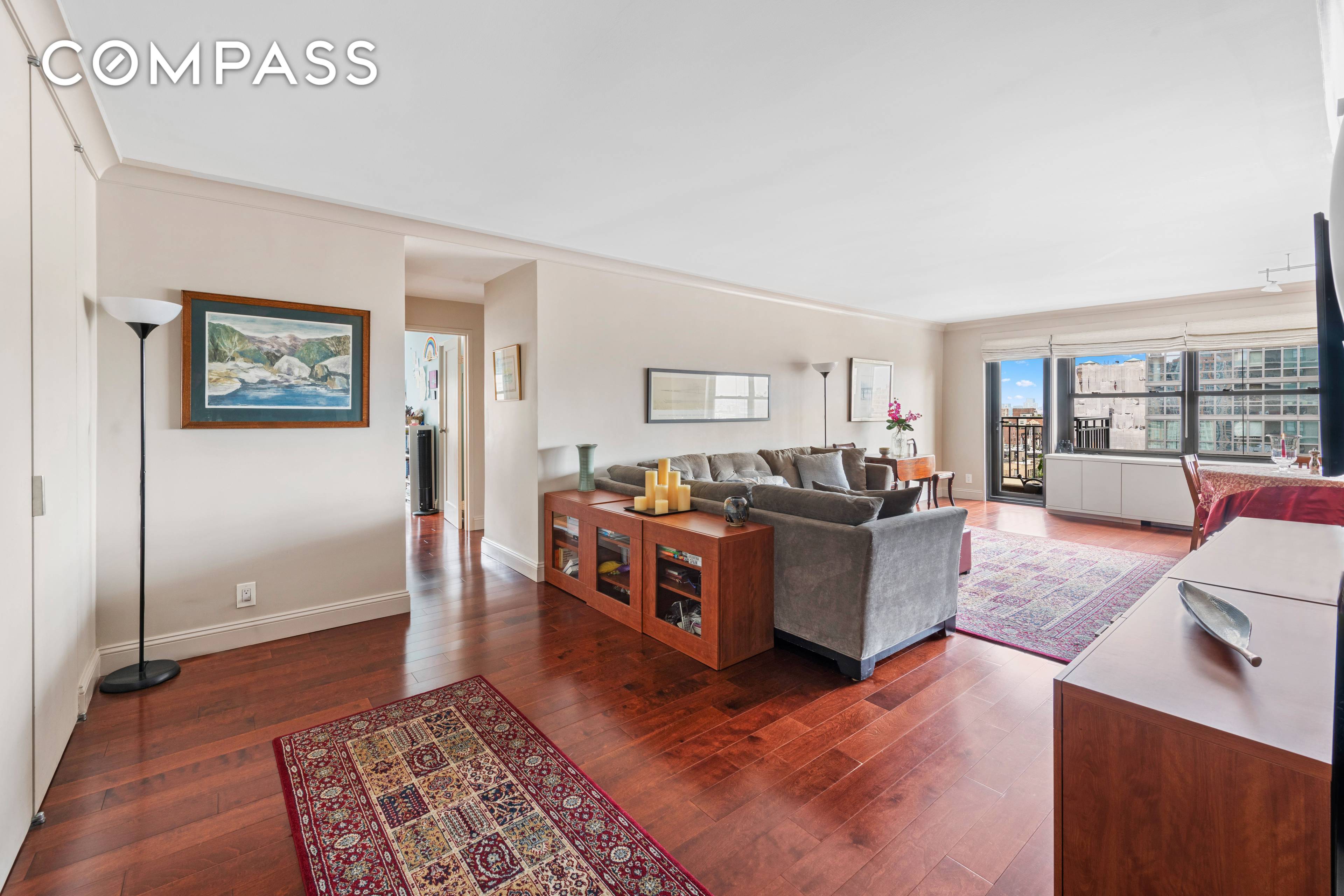 Move right into this recently renovated, corner, high floor, spacious 2 bedroom 2 bath co op with a large dining alcove convertible to a 3rd BR and large 28 terrace ...