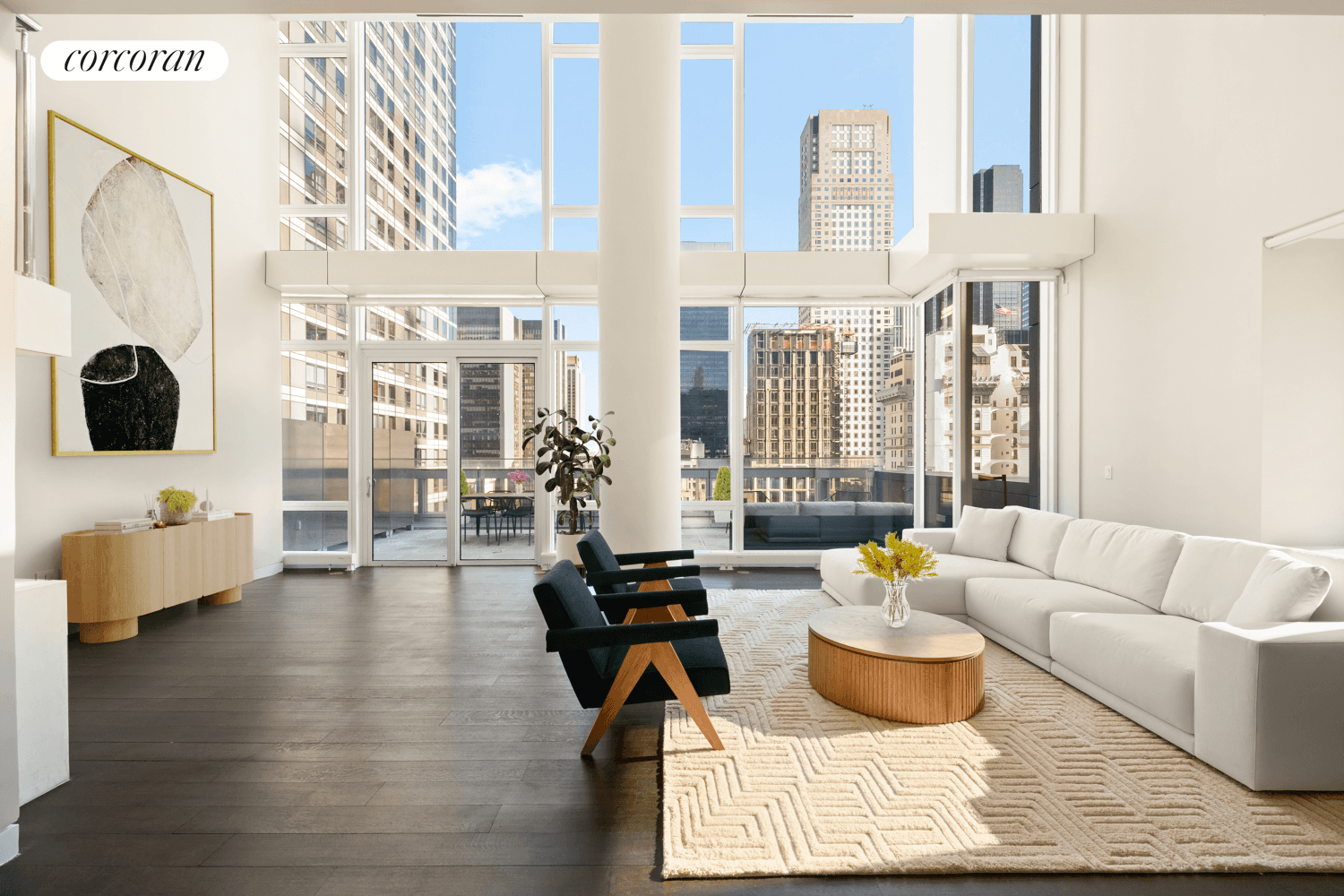 Presenting Residence 18A at The Baccarat Residences a masterfully designed three bedroom, three and a half bathroom duplex home showcasing the refined brilliance of acclaimed interior designer Tony Ingrao.