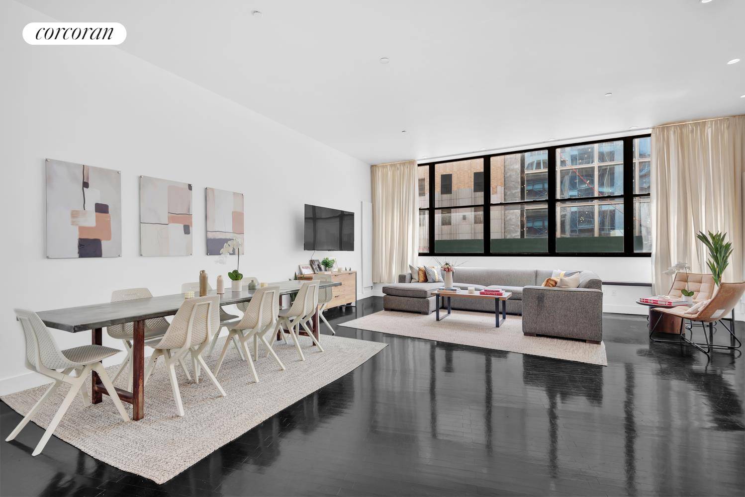 Loft 2A at 133 West 14th Street is a luxury downtown full floor 2, 200 square foot home with private keyed elevator entry featuring three bedrooms, two and a half ...