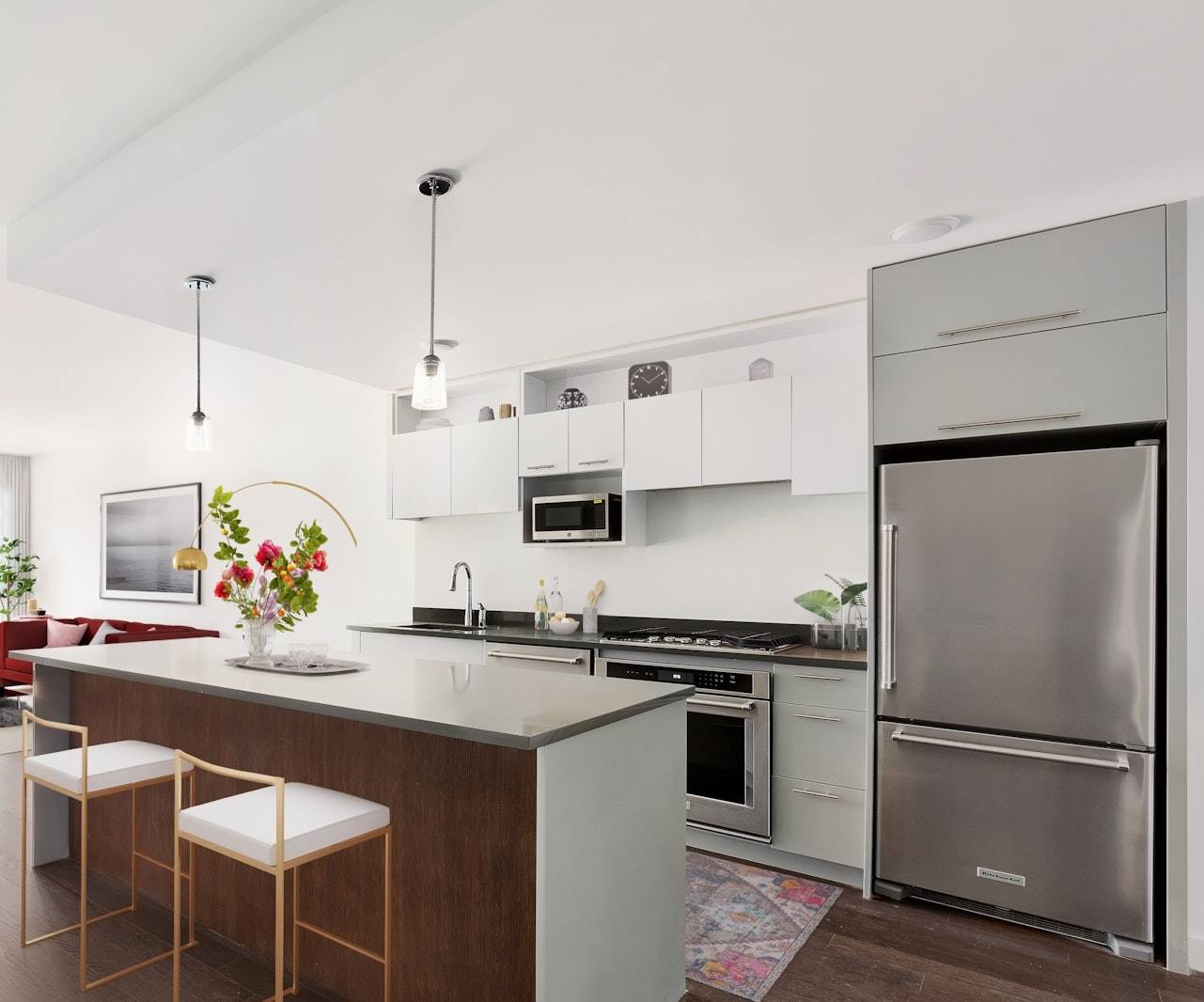 Wonderful large 2 Bedroom home with 2 Full Baths and home office, located in DUMBO.
