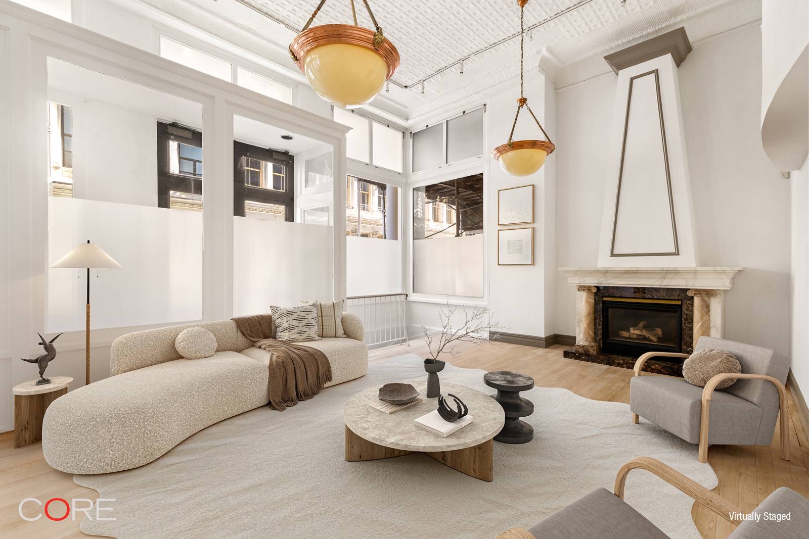 A Rare Live Work Maisonette in the Heart of Tribeca 4, 450 SF of Distinctive Loft Living Capturing the essence of Tribeca s architectural legacy, this one of a kind ...