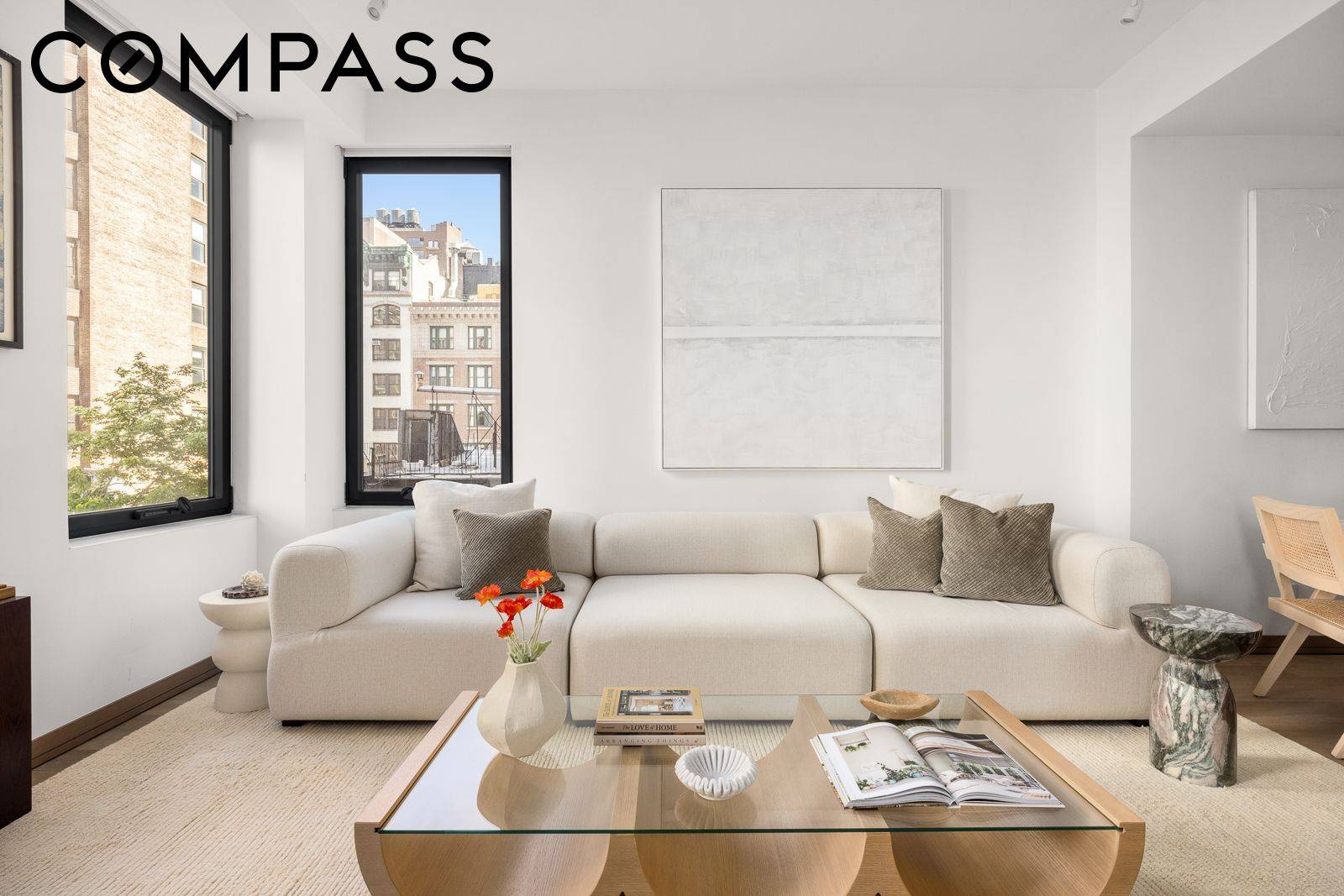 A refined one bedroom residence with a study and two full baths, this home is defined by its scale, materiality, and quiet precision.