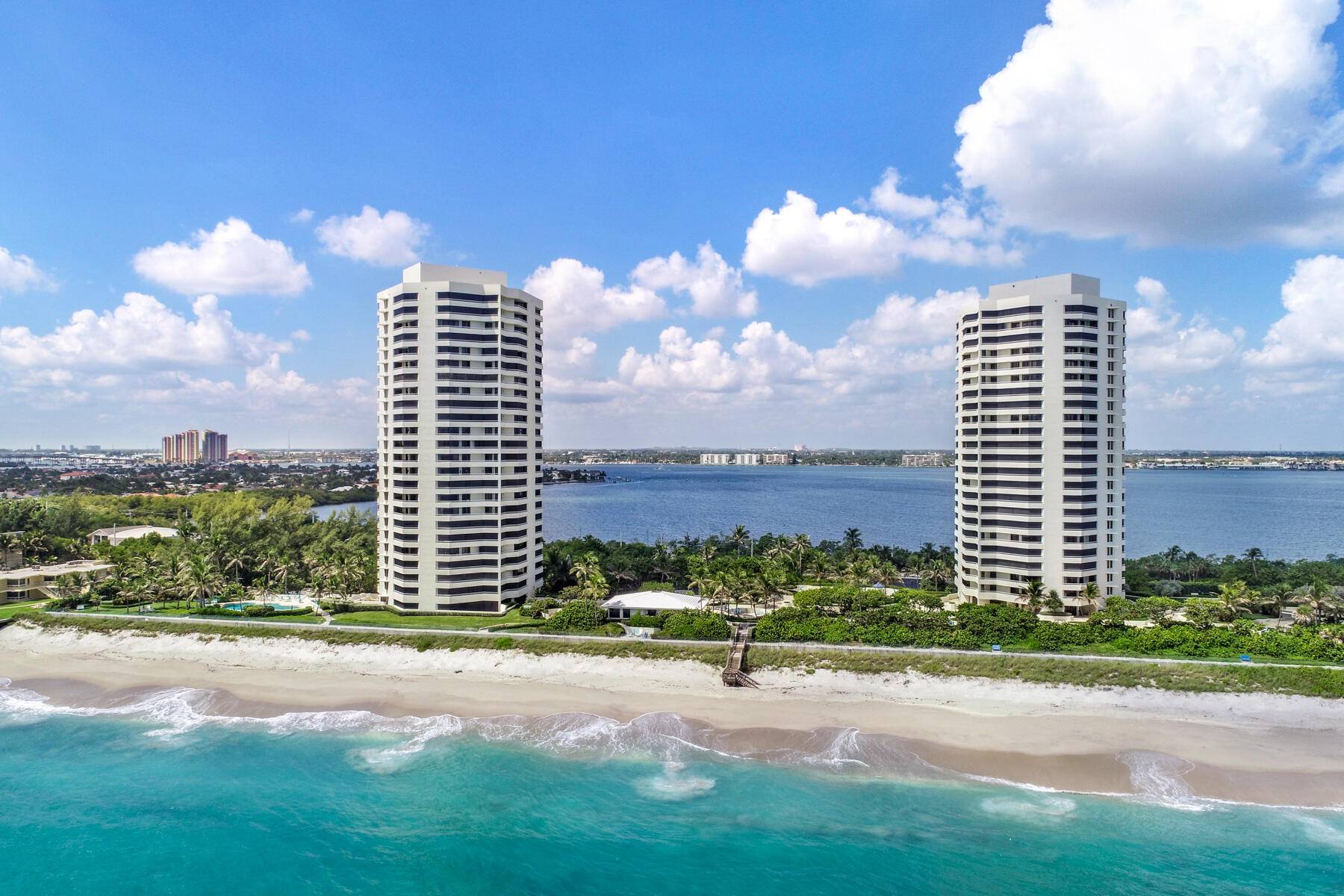 Stunning ocean Views and intracoastal views from this corner unit at Seawinds.