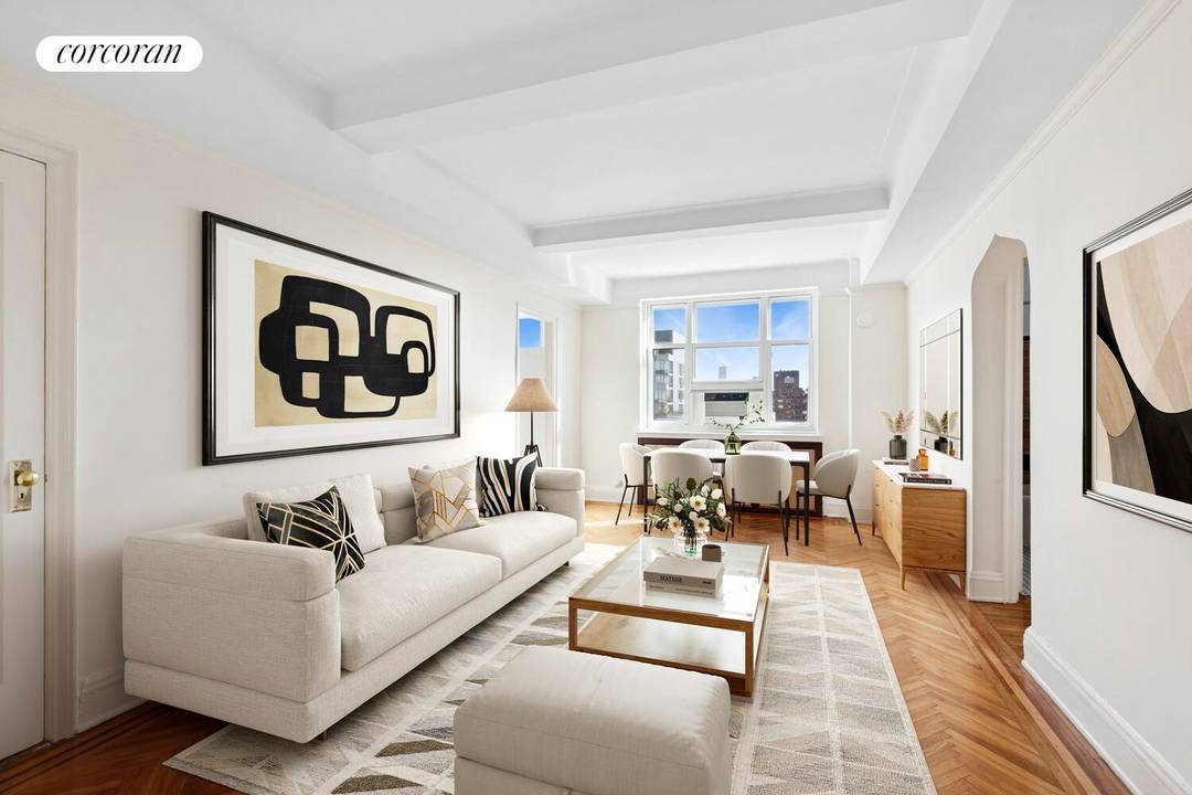 Perched on the 17th floor this spacious and bright 1 bedroom, 1 bathroom home is the perfect example of classic Upper West Side living with breathtaking views from every window.