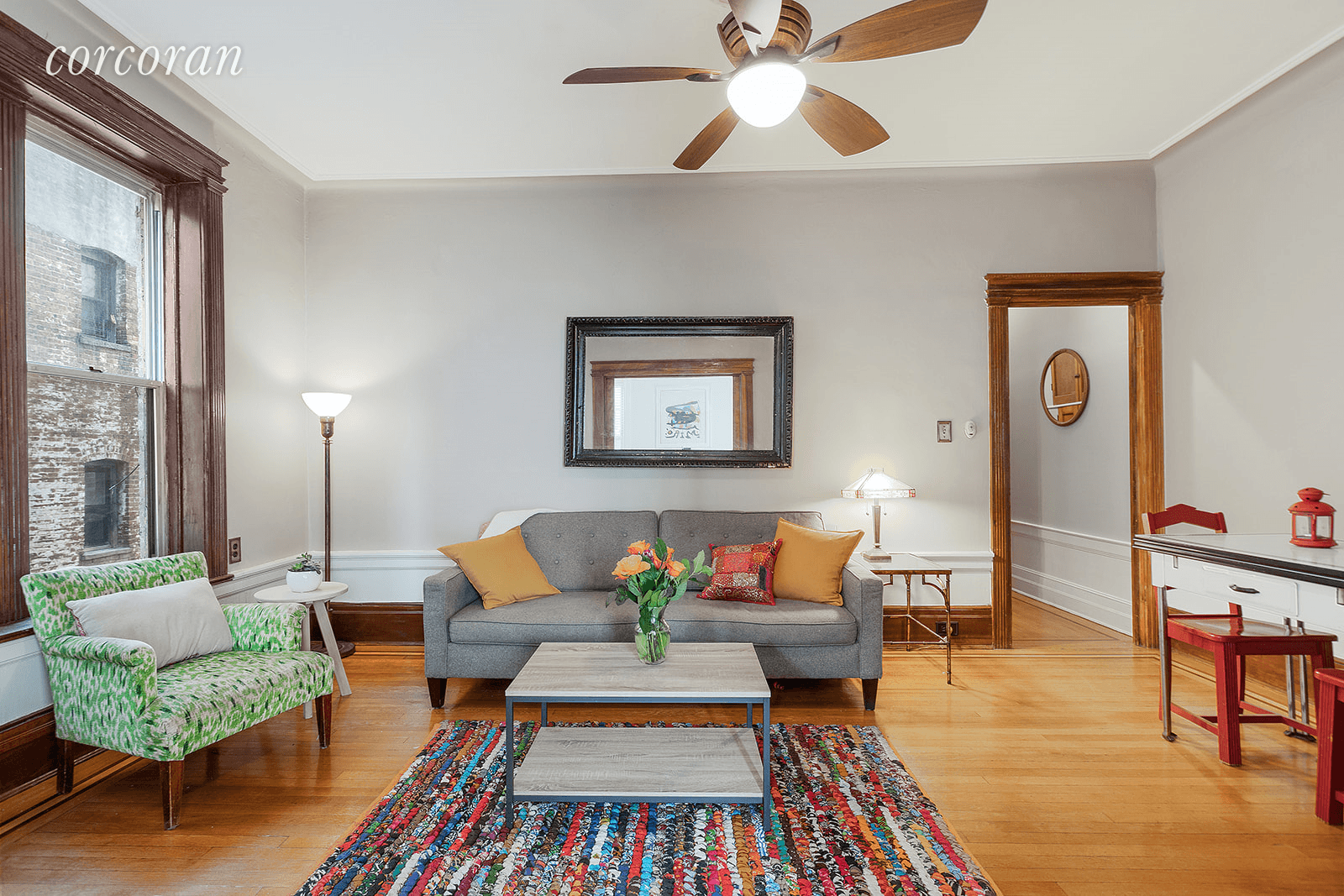 Welcome to this warm and inviting 2 bedroom, second floor home at The Florence, an original Finnish coop in Sunset Park.