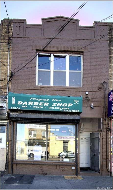 This two story mixed use property at 106 34 Sutphin Blvd.