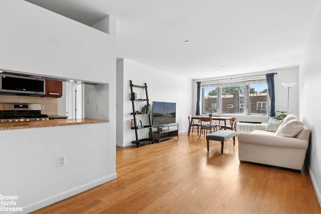 This bright and airy condo offers approximate 1, 070 sqft of comfortable living space, featuring 2 bedrooms, 2 full bathrooms, and a private parking space included in the price.
