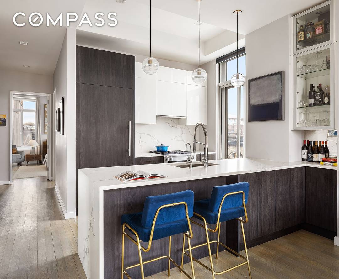 Welcome to Residence 8D at The Beacon Tower a bright, beautifully renovated two bedroom, two bathroom home in the heart of DUMBO.