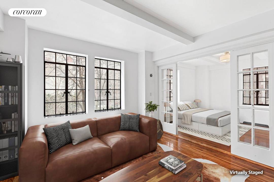 New a stunning one bedroom park facing co op apartment, 25 Tudor City Place 319, has come to market in legendary Tudor City.