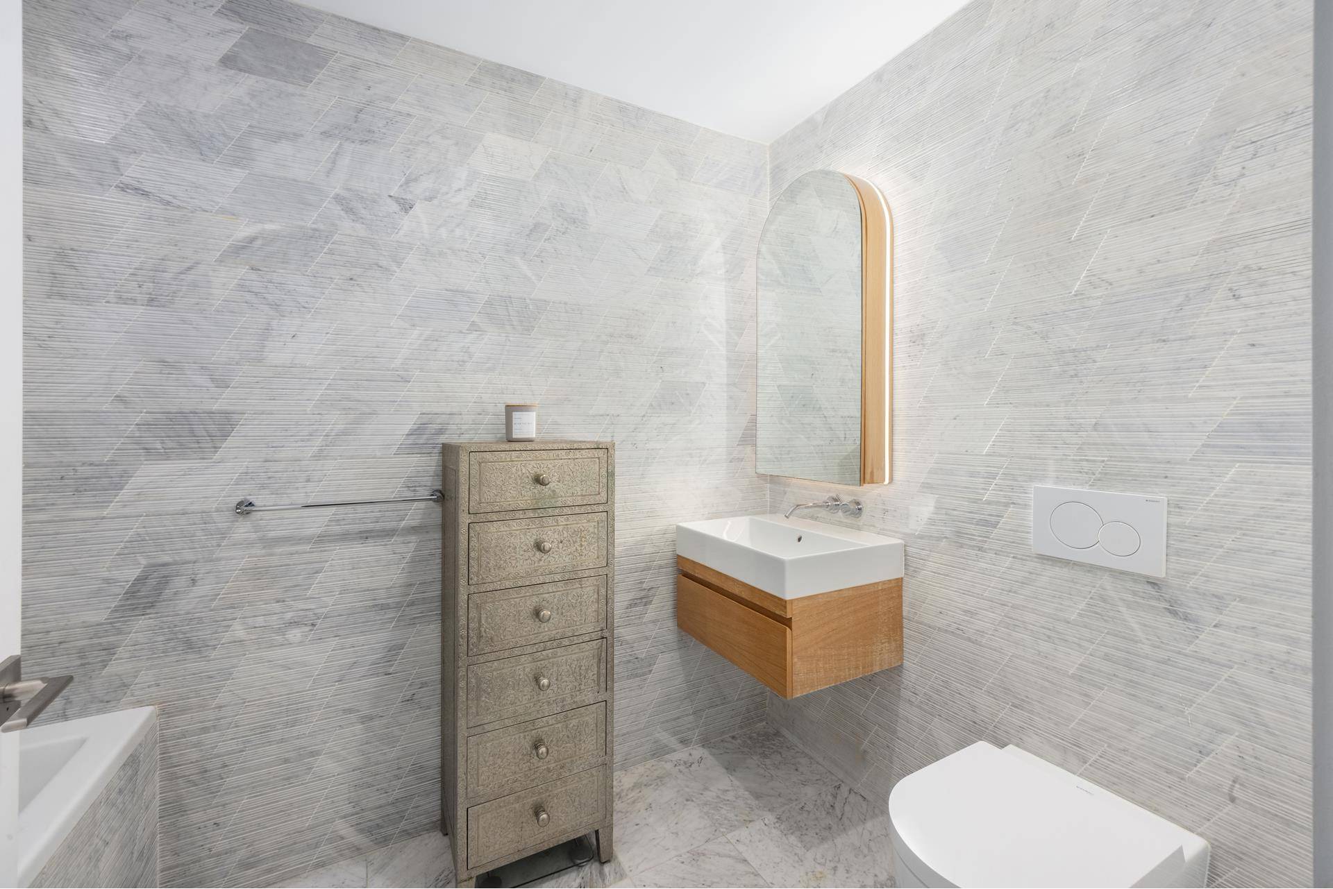 his one bedroom residence exudes a sense of home with its spacious layout and bright custom built home office, perfect for remote work or personal projects.