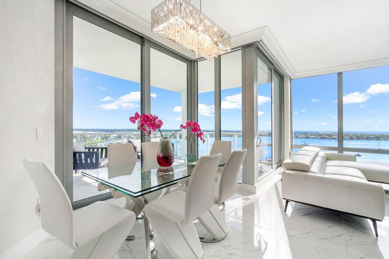 This ultra contemporary 11th floor furnished WATERFRONT condo.